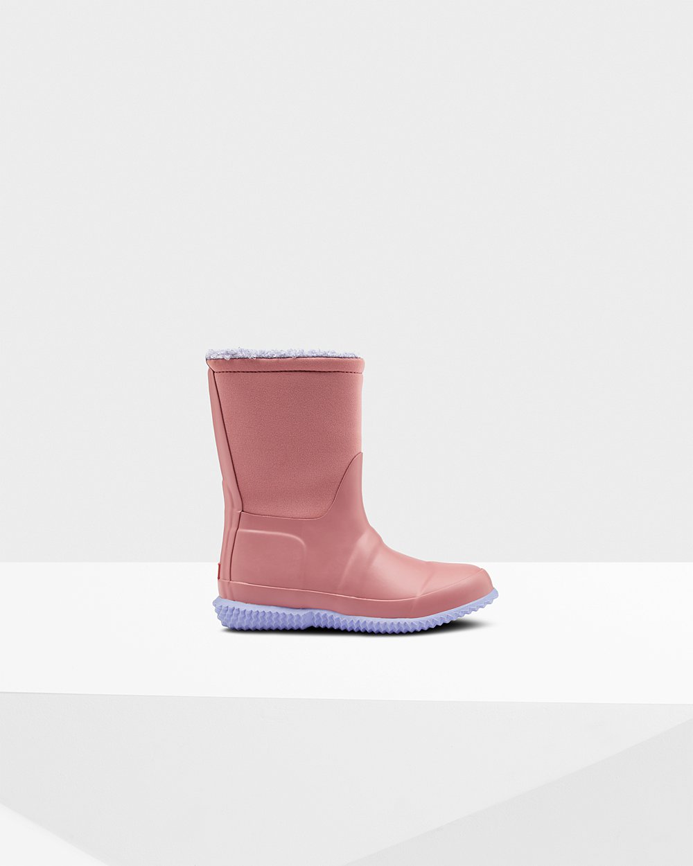 Botas De Neve Hunter Criança Rosa/Roxo - Original Big Insulated Roll Top Sherpa - 81KBNUVHC